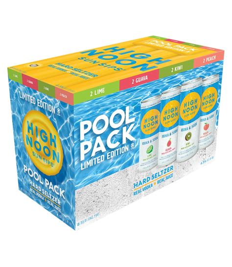 High Noon Sun Sips Pool Pack Variety Hard Seltzer 8 Ct 355 Ml Shipt