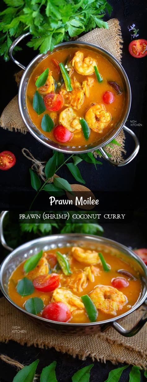 Prawn Moilee Shrimp Moilee Video Nish Kitchen