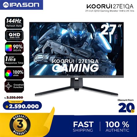 Jual Koorui Inch Qhd Gaming Monitor Hz K Ms X E Qa