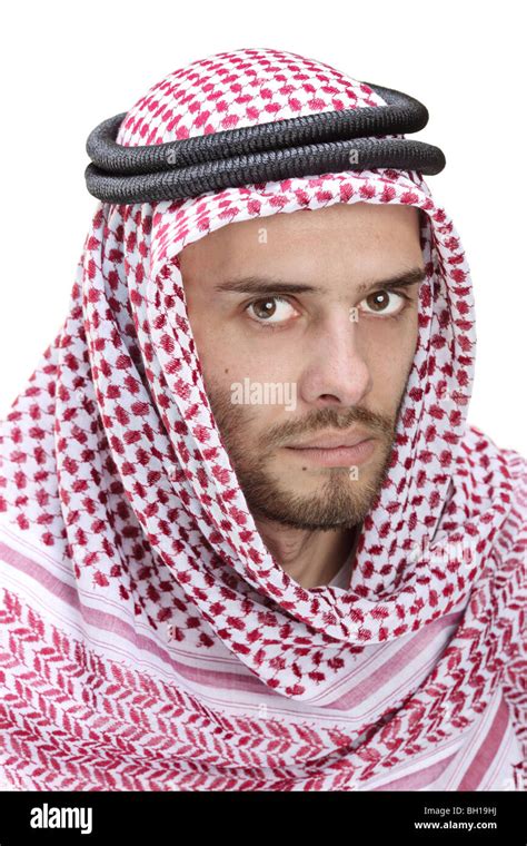 Arab Person Isolated On White Background Stock Photo Alamy