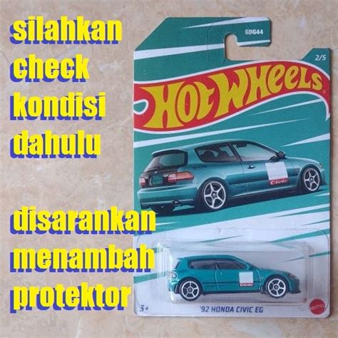 Hot Wheels Honda Civic Series Honda Civic Eg Hijau Teal Lazada Indonesia
