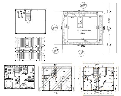 Working Drawing Bungalow Plan Dwg File Cadbull Sexiz Pix