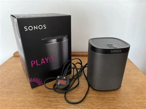 Sonos Play Gen Compact Wireless Active Smart Speaker Black Boxed