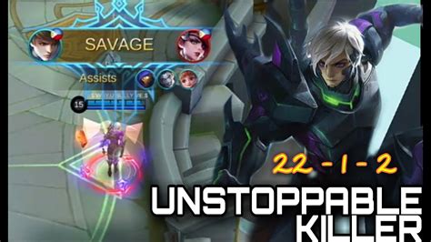 Savage Kills Unstoppable Play By Trixz Mlbb Gusion Gameplay