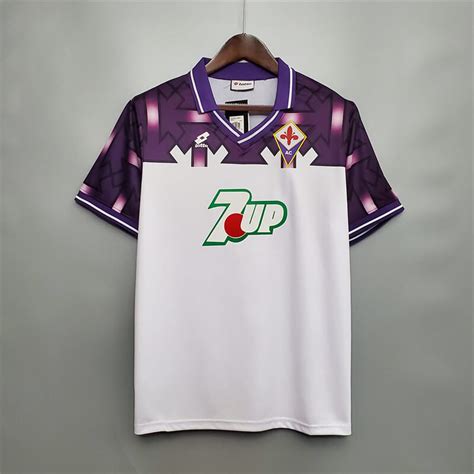 Fiorentina 92 93 Away Retro Jersey Zorrojersey Professional Custom