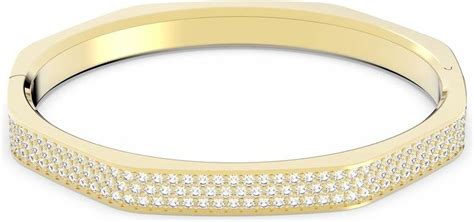 Bracelet Jonc Swarovski Dextera Octogone Pav Blanc Dor Achetez