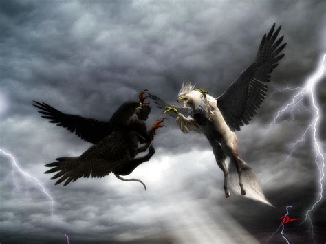 Griffon vs Hippogriff by Spydraxis01 on DeviantArt