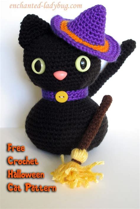 Free Crochet Amigurumi Halloween Black Cat Pattern Tricot Et Crochet