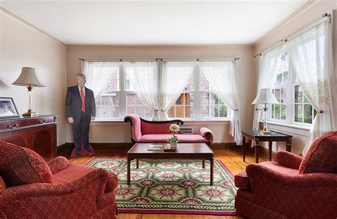 Trumps Childhood Home In Queens—with Life Size Cutout—up For Sale Wsj