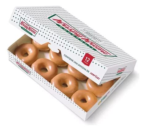 Donas Krispy Kreme Docena 12 Piezas Glaseado Tradicional Envío Gratis