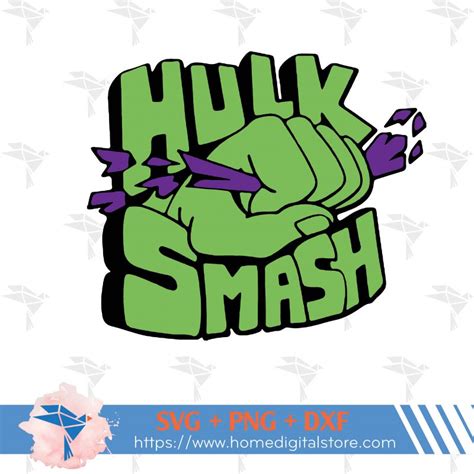 Hulk Smash Free Svg Png Dxf