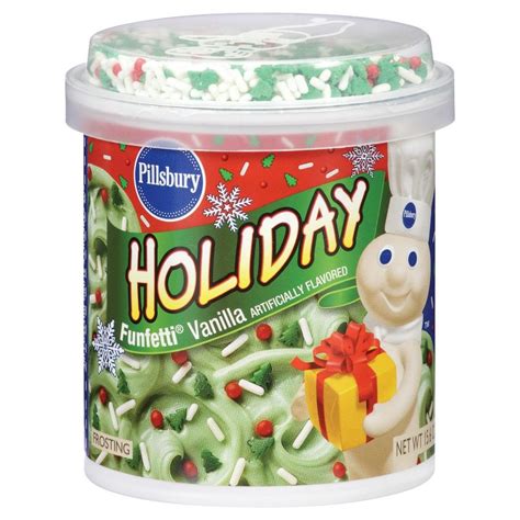 Pillsbury Funfetti Holiday Vanilla Frosting 156oz