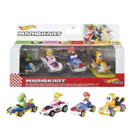 Vehículos de Juguete Hot Wheels Mario Kart piezas Yoshi Peach Mario Shy Guy Walmart en línea