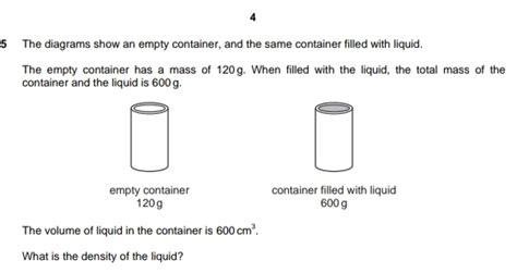 Solved The Diagrams Show An Empty Container And The Same