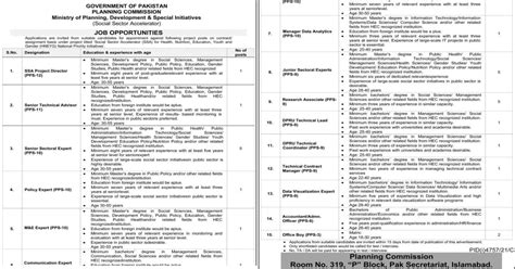 Ministry Of Planning Development And Special Initiatives Jobs