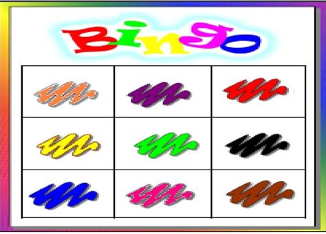 Mimos E Encantos Da EducaÇÃo Bingo Das Cores Para Imprimir