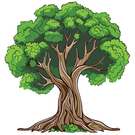 dibujos animados árbol No antecedentes Cartoon trees Tree drawing