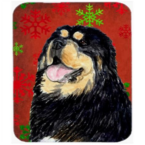 Tibetan Mastiff Snowflakes Holiday Christmas Mouse Pad Hot Pad Or Trivet Dillons Food Stores