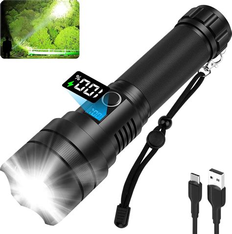 Alstu Rechargeable Led Flashlights High Lumens 990000 Lumens Super