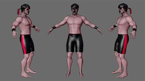 Characters-4 Street Fighter 3D Model by 7ka