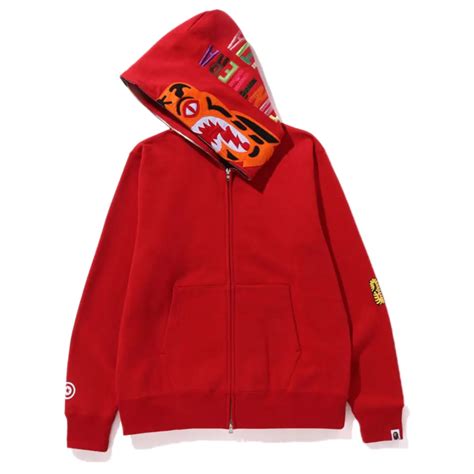 Bape Tiger Full Zip Hoodie Jackets Mob