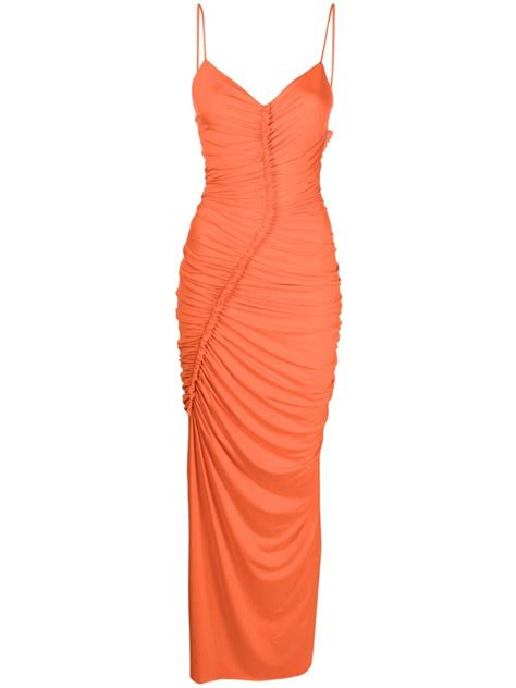 Victoria Beckham Ruched Fitted Dress Victoria Beckham