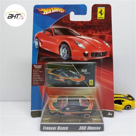 Jual Hot Wheels Ferrari Racer 360 Modena Hitam Merah Hotwheels Black Red Kota Depok Bhtx