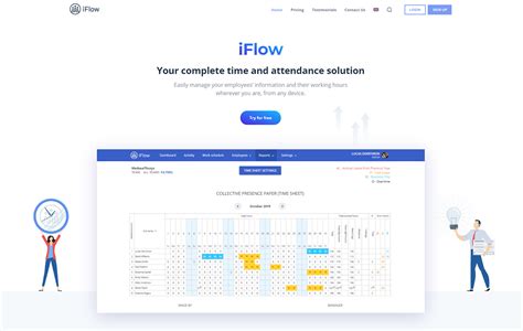 iFlow Time & Attendance App | HR app | Employees` Self-Service