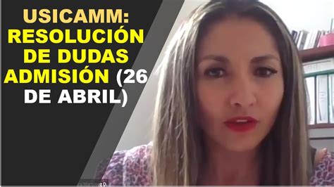 Soy Docente RESOLVIENDO DUDAS CON LA USICAMM 26 ABRIL YouTube