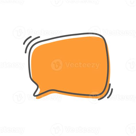 Hand Drawn Text Box Cute Cartoon Style Talking Dialogue Png