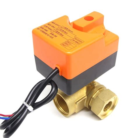 Dn Brass Electric Motorized Motorised Way Ball Valve Automatic