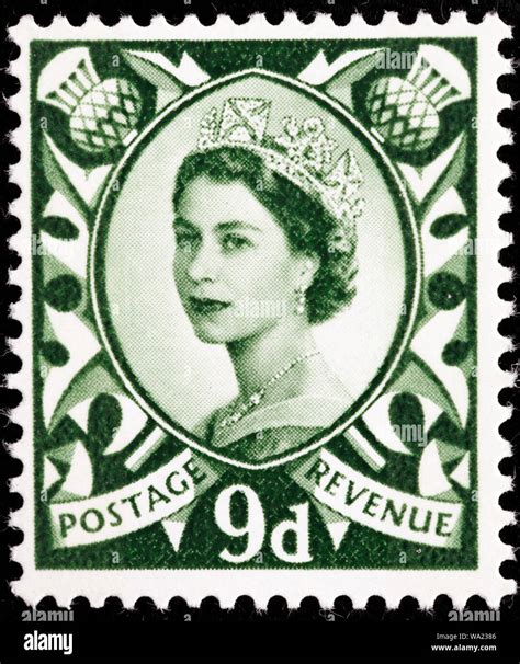 Queen Elizabeth Ii Wilding Series Scotland Postage Stamp Uk