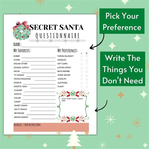 Create A Fun And Festive Secret Santa Wish List For Coworkers With Our
