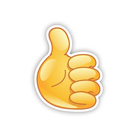 Realistic Thumbs Up Emoji