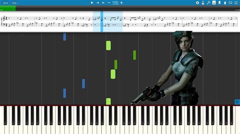 Resident Evil 1 Save Room Theme Piano Synthesia YouTube