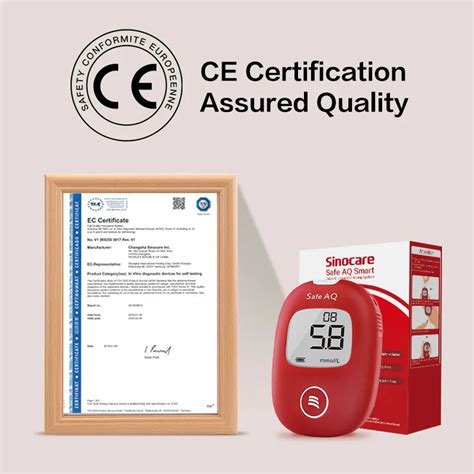 Sinocare Safe Aq Smart Blood Glucose Meter 50pcs Glucose Test Strips L