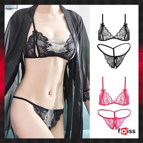 Jual Foiss Pakaian Dalam Wanita Korea Fashion Set Bra Lingerie G String