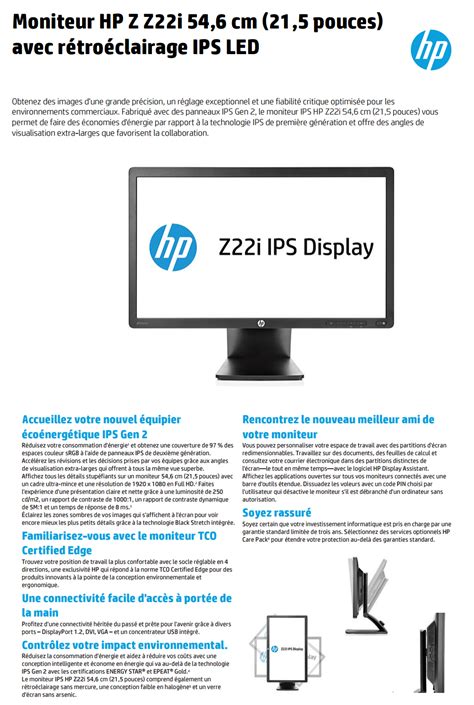 HP Z Display Z22i 54 6 Cm 21 5 IPS LED Backlit Monitor D7Q14A4