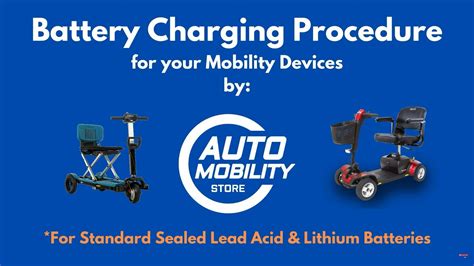 How To Battery Charging Procedure For Mobility Scooters And Powerchairs Youtube