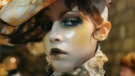 Pat McGrath's porcelain glass skin makeup at Margiela's spring 2024 ...