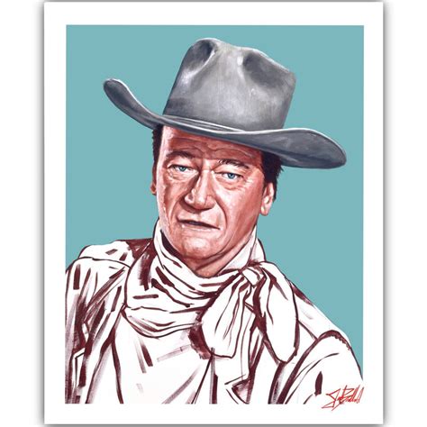 John Wayne Paper Print