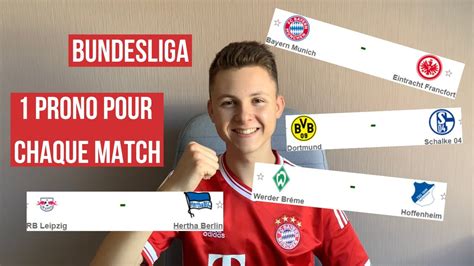 Mes Pronostics Bundesliga Octobre Youtube