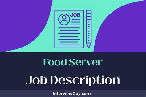 Food Server Job Description Updated For 2025