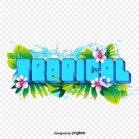 Blue Stereo Clipart Hd PNG Tropical Blue Stereo Water Drop Leaf Art