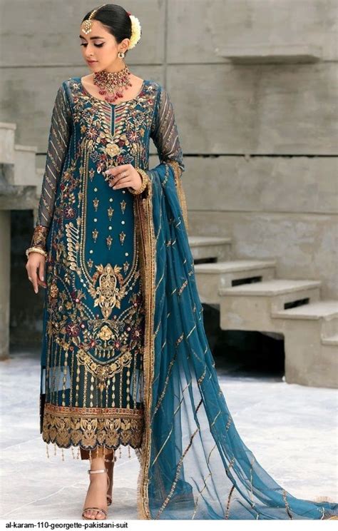 Al Karam Georgette Pakistani Suit