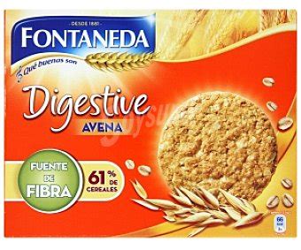 Fontaneda Galleta digestive avena 550 gramos Cómpralo en Soysuper