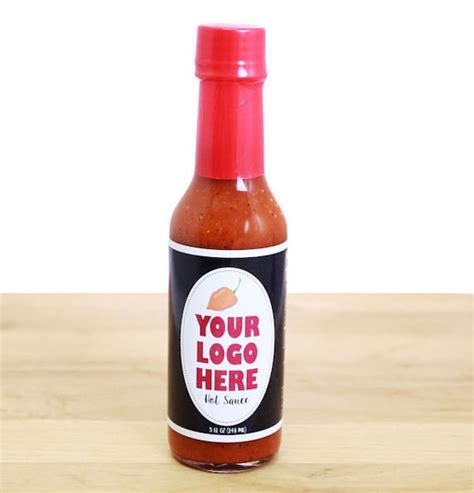 Blank Hot Sauce Labels