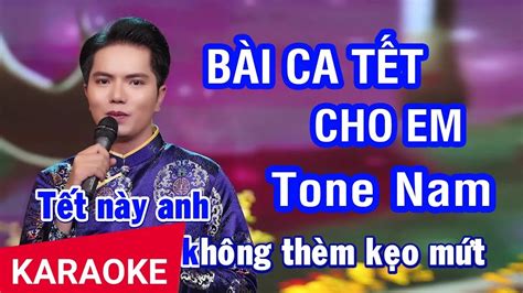 Karaoke B I Ca T T Cho Em Tone Nam H Quang L M Nhan Ktv Youtube