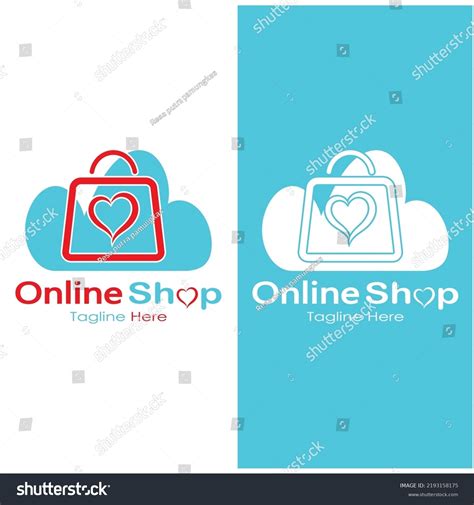 Ecommerce Logo Shopping Bag Online Shopping Stock Vector Royalty Free