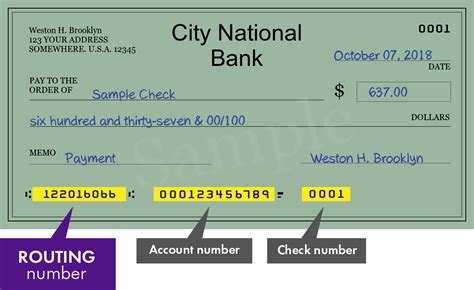 122016066 — Routing Number of City National Bank in Los Angeles